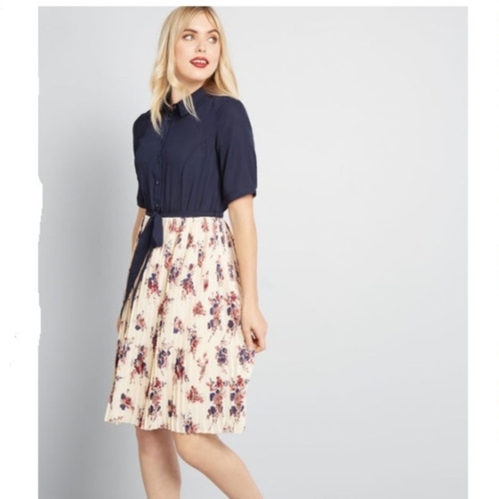 ModCloth adored duet Aline dress S